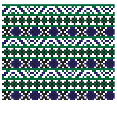 Colourful Classic Modern Fair isle Seamless Print Background