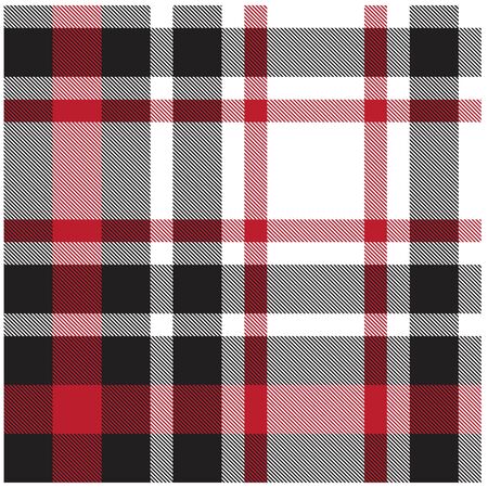 Colourful Classic Modern Plaid Tartan Seamless Print Pattern in Vector - This is a classic plaid(checkered/tartan) pattern suitable for shirt printing, jacquard patterns, backgrounds for various mediums and websitesのイラスト素材