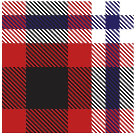 Colourful Plaid Tartan Seamless Patternのイラスト素材