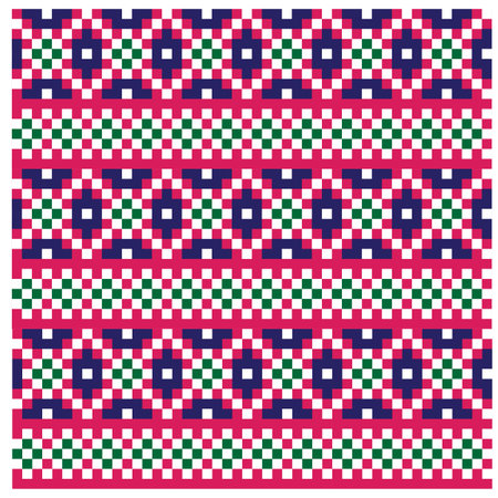 Christmas Fair Isle Seamless Pattern/Print Background in Vector - This is a classic Christmas Fair...