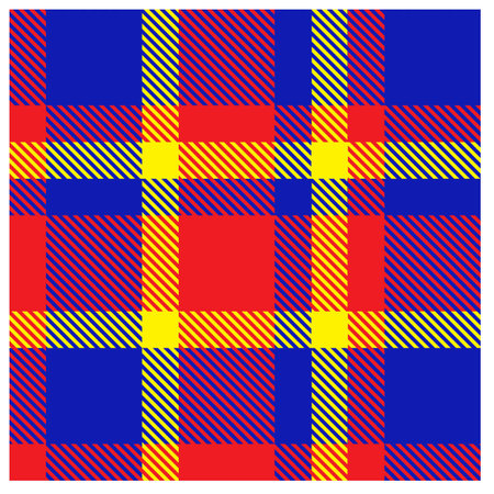 Colourful Classic Modern Plaid Tartan Seamless Print/Pattern in Vector - This is a classic...