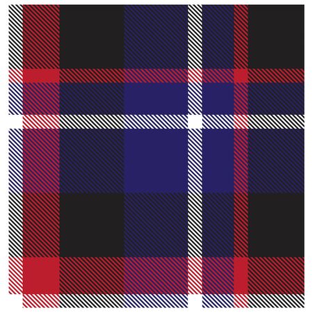 Colourful Classic Modern Plaid Tartan Seamless Print/Pattern in Vector - This is a classic plaid(checkered/tartan) pattern suitable for shirt printing, jacquard patterns, backgrounds for various mediums and websitesのイラスト素材