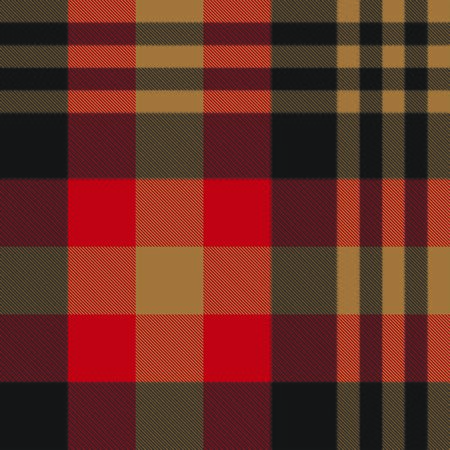 Colourful Classic Modern Plaid Tartan Seamless Print/Pattern in Vector - This is a classic plaid(checkered/tartan) pattern suitable for shirt printing, fabric, textiles, jacquard patterns, backgrounds and websitesのイラスト素材