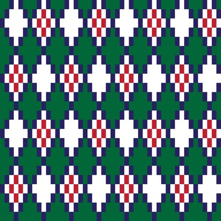This is a classic argyle, diamond shape pattern suitable for website resources, graphics, print designs, fashion textiles and etc.のイラスト素材