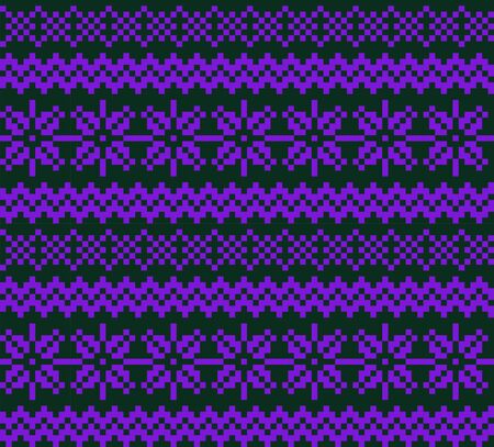 fair isle snowflake pattern suitable for website resources, graphics, print designs, fashion textiles, knitwear and etc.のイラスト素材