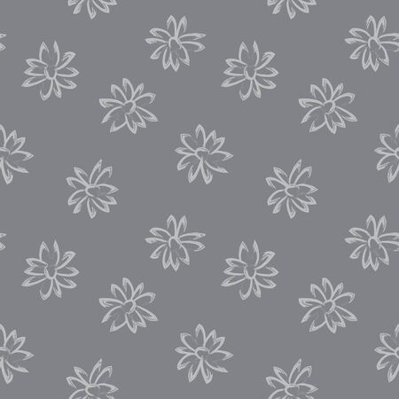 Brushstroke floral print  pattern  backgroundのイラスト素材