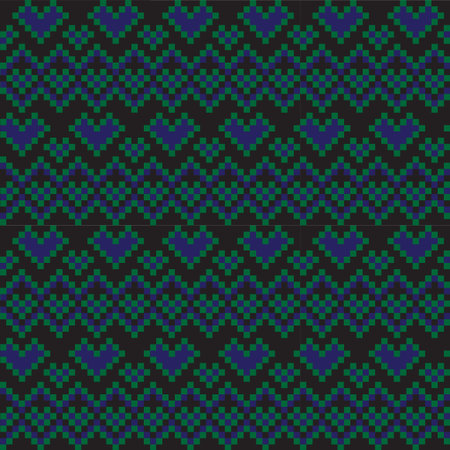 This is a heart shape fair isle pattern suitable for Valentineâ€™s Day, print designs, fashion...