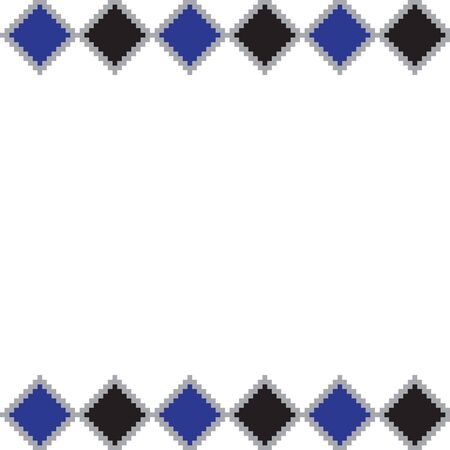 This is an argyle border template suitable for backgrounds, printing materials, e commerce and etc.のイラスト素材