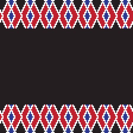 This is an argyle border template suitable for backgrounds, printing materials, e commerce and etc.のイラスト素材