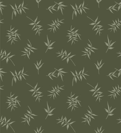 Leafy botanical seamless pattern background suitable for fashion prints, graphics, backgrounds and craftsのイラスト素材