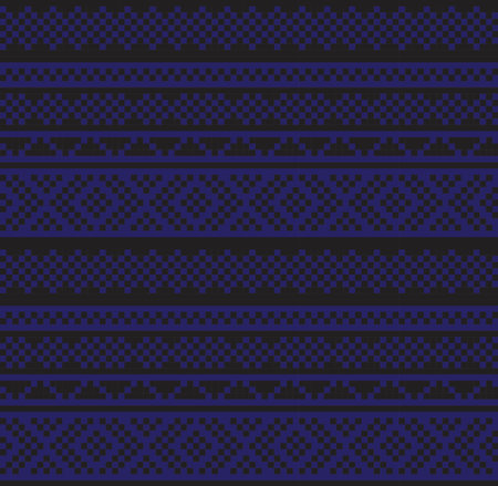 Blue Christmas fair isle pattern background for fashion textiles, knitwear and graphics