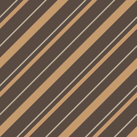 Brown Taupe diagonal striped seamless pattern background suitable for fashion textiles, graphicsのイラスト素材