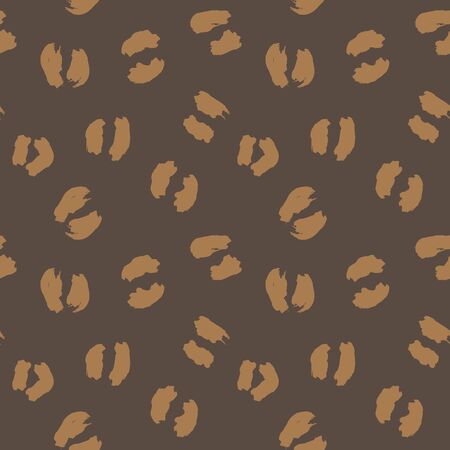 Brown Animal Leopard Seamless Pattern Background for fashion textiles, graphics and craftsのイラスト素材