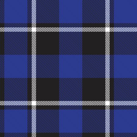 Blue Plaid, checkered, tartan seamless pattern suitable for fashion textiles and graphicsのイラスト素材