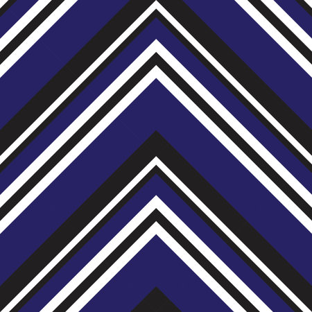 Blue Chevron diagonal striped seamless pattern background suitable for fashion textiles, graphics