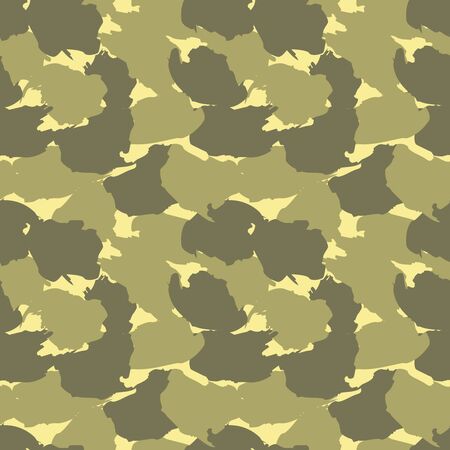 Yellow Camouflage abstract seamless pattern background suitable for fashion textiles, graphicsのイラスト素材
