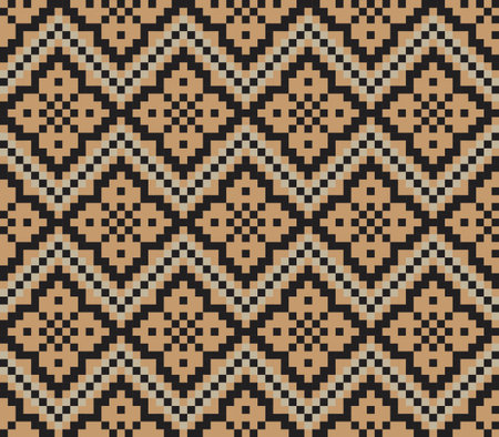 Brown Christmas fair isle pattern background for fashion textiles, knitwear and graphics