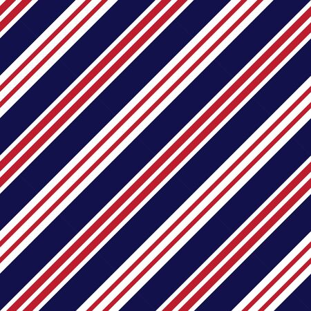 Red and Blue diagonal striped seamless pattern background suitable for fashion textiles, graphicsのイラスト素材