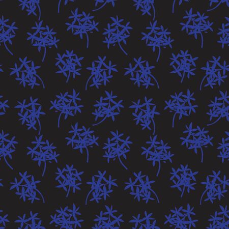 Blue Tropical Leaf botanical seamless pattern background suitable for fashion prints, graphics, backgrounds and craftsのイラスト素材