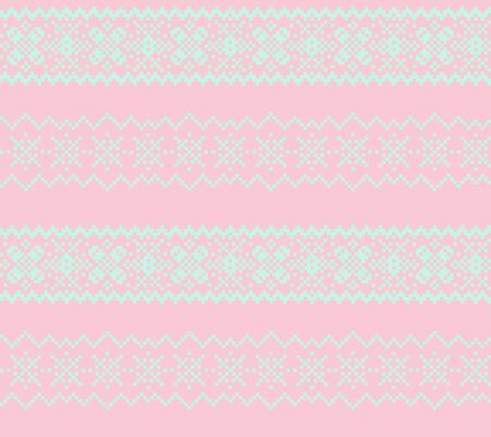 Christmas fair isle pattern background for fashion textiles, knitwear and graphicsのイラスト素材