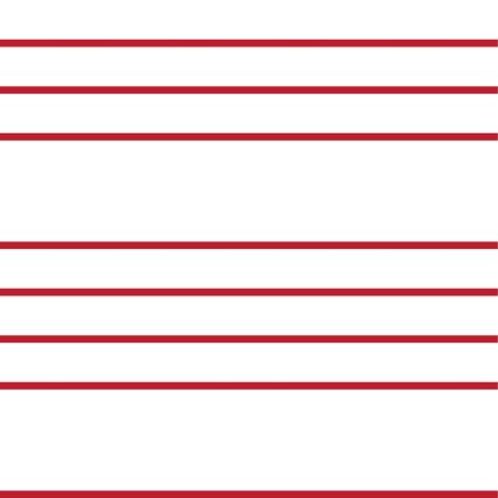 Red Horizontal striped seamless pattern background suitable for fashion textiles, graphicsのイラスト素材
