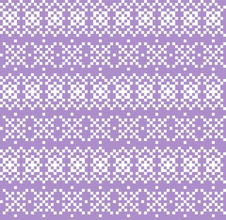 Purple Christmas fair isle pattern background for fashion textiles, knitwear and graphicsのイラスト素材