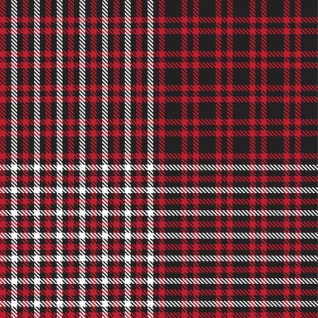 Red Glen Plaid textured seamless pattern suitable for fashion textiles and graphicsのイラスト素材