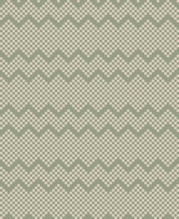 Green Christmas fair isle pattern background for fashion textiles, knitwear and graphicsのイラスト素材