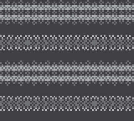 Grey Christmas fair isle pattern background for fashion textiles, knitwear and graphicsのイラスト素材
