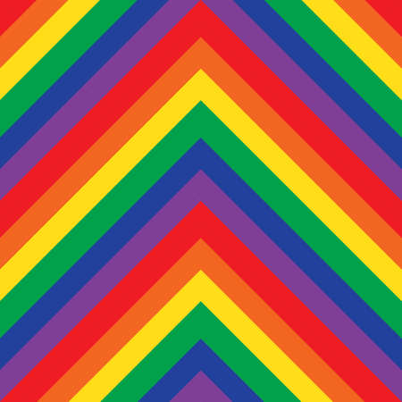 Rainbow Chevron diagonal striped seamless pattern background suitable for fashion textiles, graphicsのイラスト素材