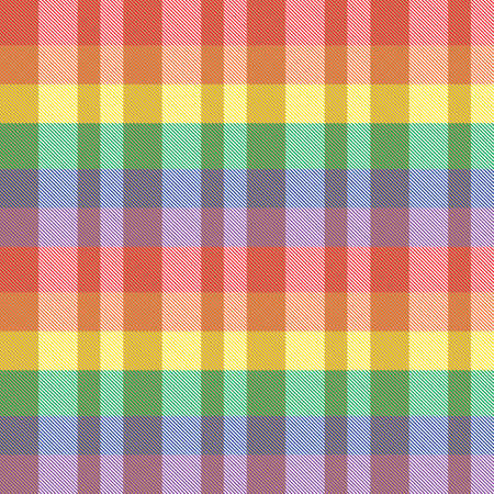 Rainbow Plaid, checkered, tartan seamless pattern suitable for fashion textiles and graphicsのイラスト素材