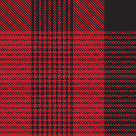 Red Glen Plaid textured seamless pattern suitable for fashion textiles and graphicsのイラスト素材