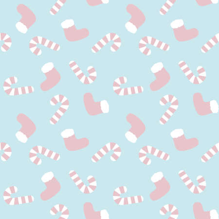 Christmas Icy Blue Holiday seamless pattern background for website graphics, fashion textilesのイラスト素材