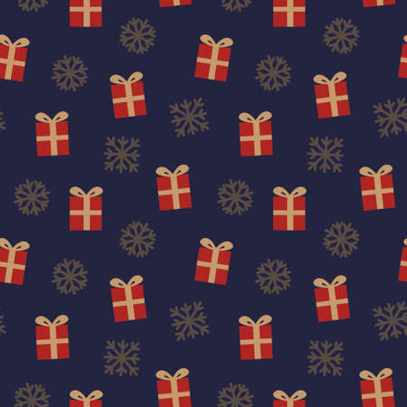 Christmas Orange Holiday seamless pattern background for website graphics, fashion textilesのイラスト素材