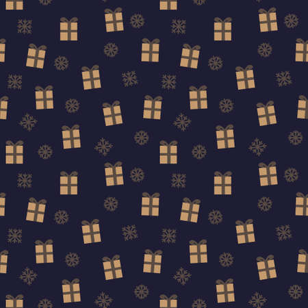 Christmas Brown Holiday seamless pattern background for website graphics, fashion textilesのイラスト素材