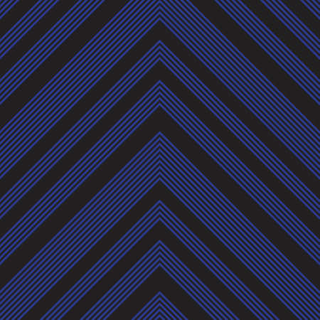 Blue Chevron diagonal striped seamless pattern background suitable for fashion textiles, graphicsのイラスト素材