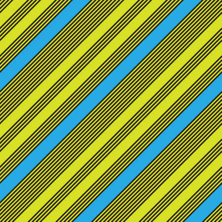 Yellow diagonal striped seamless pattern background suitable for fashion textiles, graphicsのイラスト素材