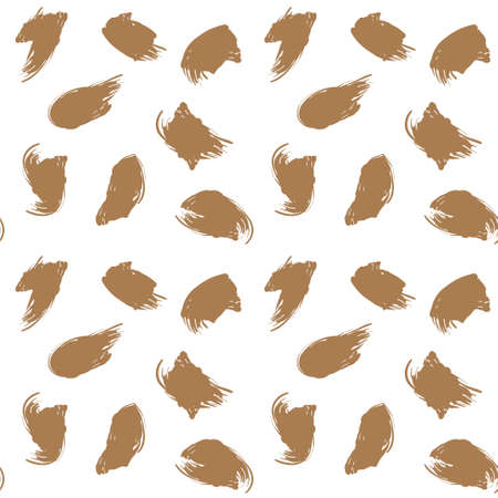 Brown Brush Stroke Camouflage abstract seamless pattern background suitable for fashion textiles, graphicsのイラスト素材