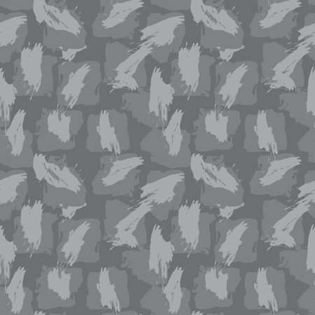 Grey Brush Stroke Camouflage abstract seamless pattern background suitable for fashion textiles, graphicsのイラスト素材