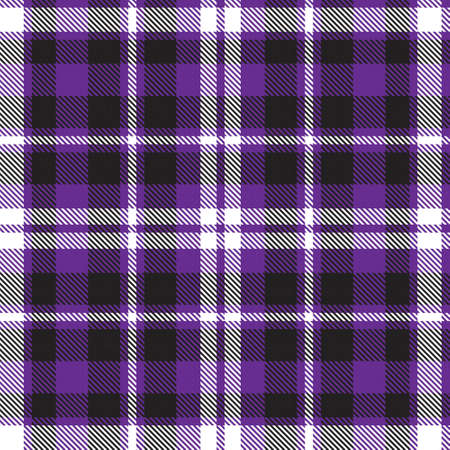 Purple Plaid, checkered, tartan seamless pattern suitable for fashion textiles and graphicsのイラスト素材