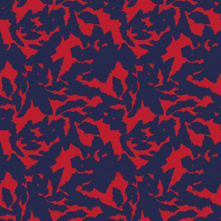 Red Navy Floral brush strokes seamless pattern background for fashion prints, graphics, backgrounds and craftsのイラスト素材
