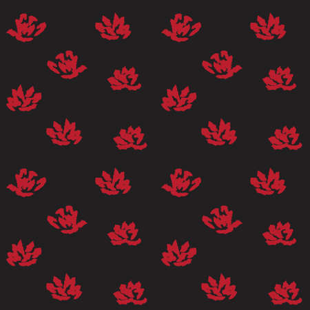 Red Floral brush strokes seamless pattern background for fashion prints, graphics, backgrounds and craftsのイラスト素材