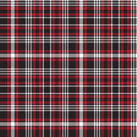 Red Glen Plaid textured seamless pattern suitable for fashion textiles and graphicsのイラスト素材