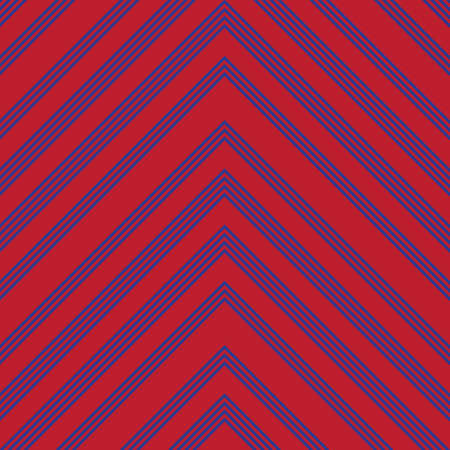 Red and Blue Chevron diagonal striped seamless pattern background suitable for fashion textiles, graphicsのイラスト素材