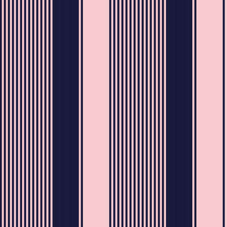 Pink and Navy vertical striped seamless pattern background suitable for fashion textiles, graphicsのイラスト素材