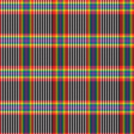 Rainbow Glen Plaid textured seamless pattern suitable for fashion textiles and graphics