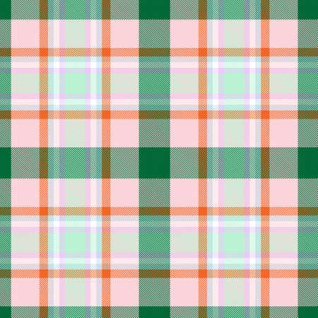 Rainbow Tartan Glen Plaid textured seamless pattern suitable for fashion textiles and graphicsのイラスト素材