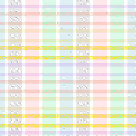 Rainbow Tartan Glen Plaid textured seamless pattern suitable for fashion textiles and graphicsのイラスト素材