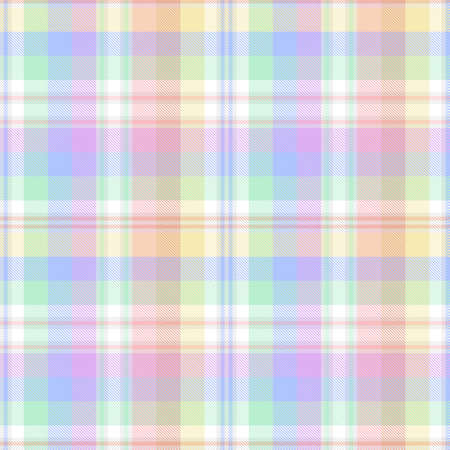Rainbow Glen Plaid textured seamless pattern suitable for fashion textiles and graphicsのイラスト素材