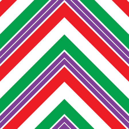 Rainbow Chevron diagonal striped seamless pattern background suitable for fashion textiles, graphicsのイラスト素材